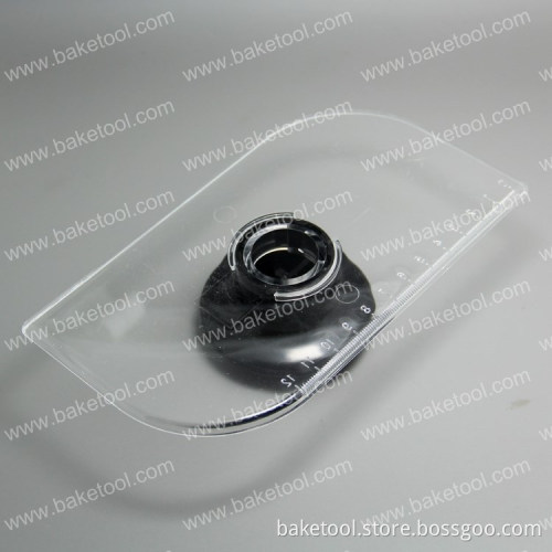 New Transparent plastic cake smoother with scale